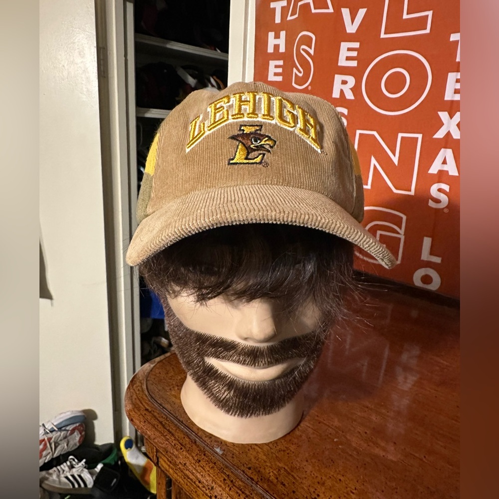 Vintage NCAA Lehigh University “yellow & brown” hat 90s